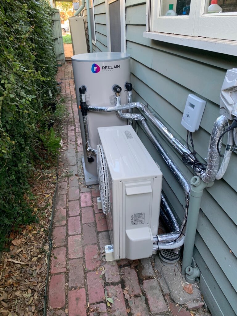 reclaim heat pump hot water installation
